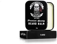 Mad Viking Fjord Beard Balm – Non-Greasy Balm to Soften & Style with a Medium Hold - Made with Shea Butter, Beeswax & Premium Oils – Crisp Clean Citrus & Woodsy Scent, Made in the USA - 2oz