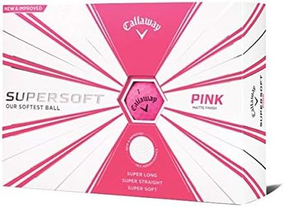 Callaway Supersoft 2019 Golf Ball (12 Ball Pack, Matte Finish, Pink)