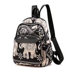 Korean Style College Backpack Purse for Women Travel Daypack Shoulder Bag, Elephant, One_size