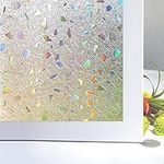 Zindoo Window Film Privacy Window Sticker Window Coverings Frosted Window Film Static Glass Window VinylSelf-Adhesive 45x200CM