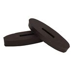 LBH MARKET Rubber Rein Stops Running Martingale Horse Rubber Rein Stoppers - Pair (Brown)