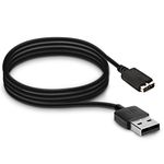 kwmobile Charger Cord Compatible with Polar M430 - Charger for Smart Watch USB Cable - Black