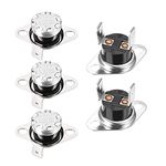 uxcell KSD301 Thermostat 85°C/185°F 10A Normally Closed N.C Adjust Snap Disc Temperature Switch for Microwave Oven Coffee Maker 5pcs