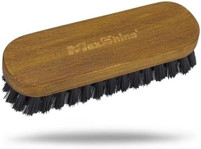 Maxshine Universal Leather & Upholstery Brush – Durable Nylon Bristles for Car Detailing – Ideal for Cleaning Seats, Carpets & Interior Surfaces – Gentle, Effective Detailing Tool