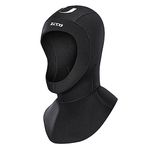 ZCCO Scuba Diving Hood 3mm Neoprene Wetsuit Cap for Water Sports. Durable, Stretchable & Thermal for Snorkeling, Kayaking, Sailing & Canoeing(3XM-S)