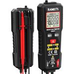 KAIWEETS Smart Multimeter TRMS 2000 Counts, Voltmeter with NCV Measures DC AC Voltage, Resistance, Continuity, Phase, Handheld Voltage Tester with Leads Holder for Household, Workshop Test