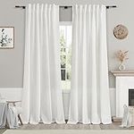 Off White Linen Curtains 84 inches 