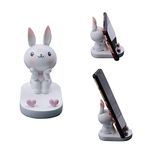 Amamcy Cute Rabbit Cellphone Holder Stand Animal Smartphone Desk Holder for All Mobile Phones Bunny Phone Stand Desk Ornament