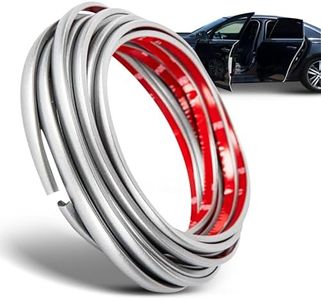 TRUE LINE Automotive Silver Gray Car Door Edge Guards - Ultra-Durable, 3M Adhesive, Universal Fit, Scratch Protection for Car Doors (6 Foot)
