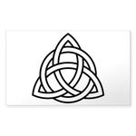 CafePress Triquetra Rectangle Sticker Rectangle Bumper Sticker Car Decal