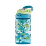 Contigo Kids Water Bottle Easy Clean Autospout with Straw, BPA-free stainless steel drinking bottle, 100% leak-proof, easy to clean, ideal for daycare, Dinoboy