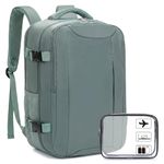Xkdoai for Ryanair Cabin Bags 40x30x20, Travel Backpack with TSA Approved Clear Bag, Travel Bag Womens Underseat Anti Theft Carry-ons Hand Luggage Bag Airline Approved Casual Daypack