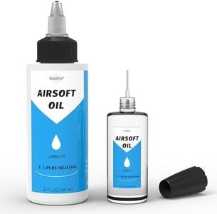 100% Silicone Air Gun Oil 2 oz & 1 oz Needle Oiler Airsoft Oil, Multi-Purpose Airsoft Chamber Lube, All Purpose Silicone Lubricant Oil for All Airgun