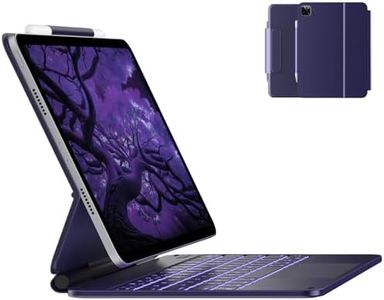 typecase Keyboard Case for iPad Air 11-inch (M3 2025 / M2 2024)& iPad Pro 11 inch (4th/3rd/2nd/1st Gen),Magic Keyboard for Air 5th/4th Gen,Multi-Touch Trackpad,11 Colors Backlight,Midnight Amethyst