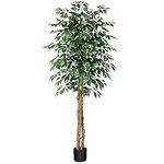 SOGUYI 6ft Artificial Ficus Tree wi