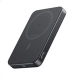 Anker MagGo Power Bank, Ultra-Slim 10,000mAh Magnetic Battery Pack, Qi2 Certified 15W Ultra-Fast MagSafe Compatible Portable Charger, Ergonomic Design, for iPhone17/16/15/14 Series Only(Not for Pixel)