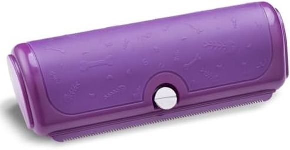 PetPog Deshedding Brush for Dogs, Cats, Horses & Rabbits – Professional Pet Grooming Comb,Removes Loose Fur & Undercoat,Gentle Stainless Steel Blade,Easy Clean Handle,Grooming cat brush (Purple)