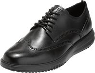 Cole Haan Men's Grand+ Wingtip Oxford, Black Leather/Black, 9 UK