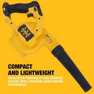 DEWALT 18V XR Compact Blower – Cordless Handheld Power Tool