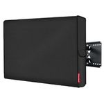 Porch Shield 40-43 inches Outdoor TV Cover Universal Weatherproof Protector for LCD, LED, Plasma Flat TV Screen, Compatible with Wall Mounts and Stands (Black)
