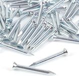 Pack of 25 Flat Head Masonry Nails - 2.5mm x 25mm Rust Resistant Silver Zinc Finish