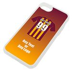 Personalised Gift - Bradford City iPhone 7/8 Case (Clear Transparent, Football Club Design Theme) - Any Name/Message on Your Unique - Apple TPU - The Bantams Paraders Citizens SFC