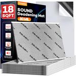 18 sqft (1.7 sqm) Car Sound Deadening Mat 80 mil , 34 Pack Sound Deadener for Vehicles , Butyl Automotive Sound Deadener, Audio Noise Insulation and dampening Mat
