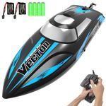 VOLANTEXRC RC Boat Remote Control Boat for Pools and Lakes, 20+ mph Self Righting Racing Boats with Rechargeable Battery&Low Battery Alarm for Adults (79503-1)
