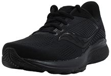 Saucony Men's Guide 14 Running Shoe, Black/Black/Black, 9