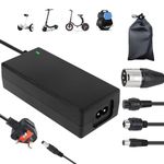 42 2A Electric Scooter Charger for 36V Li-ion Battery Mobility Scooter Charger, Electric Bike Charger with 4 Connections & Storage Bag Universal for Balance Scooter,Hoverboard and More