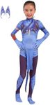 LG LOUIS GARDEN Avatar Costume for Kids, Anime Costume Halloween Cosplay Jumpsuit Tights Bodysuit Stage Costumes for Children Girls Boys