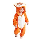 QZERPLAY Unisex Children Fox Animal Costumes Cartoon Outfit Romper 120