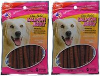 Carolina Prime 2 Pack of Oven-Baked Salmon Jerky Wheat-Free Dog Treats, 6 Ounces each, Made in the USA