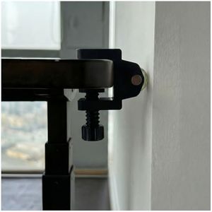 Onucha Standing Desk Anti Wobble Stabilizer Clamp 2 Pack, Helps Reduce Standing Desk Wobble, No-Drill Desktop Clamp with Rubber Roller for 1 Inch Desk Tops (Fits 0.5"–1.2")