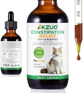 Bivinke Constipation Relief for Cat, Cat Laxative Constipation Relief, Cat Constipation Relief, Anti Diarrhea for Pet,100% Natural Cat Laxative with 6 Probiotics Cat Stool Softener - 2 fl oz (1)