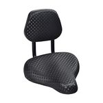 AlveyTech Bike Saddle Seat with Backrest - Wide Soft Comfort Replacement with Padded Back Cushion - Universal Adult Trike Seat Mountain Bikes, Road Cruiser Bicycle, Exercise Tricycle