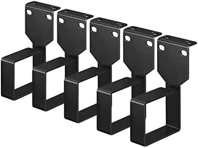 kwmobile Lot 5 Anneaux de Guidage - Support Panneau de Rangement pour câbles - 4,4 x 10,1 x 6 cm avec 10x vis Fixation - Passe câble Clip câble