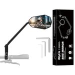 Long Bike Mirror, [HD Large Wide Angle] [Right 1Pcs] Diyife Bicycle Rearview Mirrors, 360°Rotatable Cycle Mirrors for Bike Handlebars 22-25.5mm,Shockproof Rear View Mirror for E-Bike Scooter Motocycle