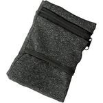 LAMXD Wrist Pouch, Pocket Wallet with Zippered for Men Women Running Walking Hiking Cycling Yoga and More