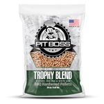 Pit Boss (20 pound Trophy Blend) All Natural Hardwood BBQ Wood Pellets for Pellet Grills and Smokers