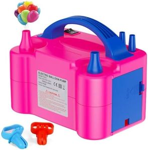 Motorenbau Pompe à Ballon électrique avec 2+2 Buses, 2 Modes de Fonctionnement Gonflage Intelligent, 220 Volts 600 Watts, Convient pour Les décorations de fête, de Mariage, d’Anniversaire