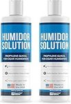 Humidor Solution (2 Pack) 16oz Propylene Glycol Solution (PG Solution) For Humidifiers By Essential Values. Humidor Accessories and Supplies