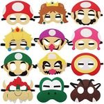 12Pcs Mario Mask, Birthday Cosplay 