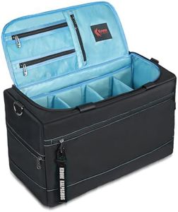 Krone Kalpasmos Sneaker Bag for Travel/Sneakerhead gift/Outdoor Sports Bag/Gym Bag /, A Multi-functional Travel Duffel Bag with 3 Adjustable Dividers, & Shoulder Strap,Made of Nylon Light Blue
