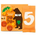 BEAR Mango Yoyos - Dried Fruit Rolls - Healthy - Vegan - 20g (5 packs)