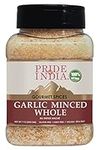 Pride Of India- Natural Garlic Minced Whole- 7oz (200gm)- Made from whole, fresh garlic cloves to give finely grated uniform strips - GMO Free, Vegan, Gluten-Free, and No Artificial Colors