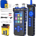 NF-8508 Network Cable Tester with Optical Power Meter POE/NCV/RJ11 RJ45/CAT5 CAT6 Cable Toner Ethernet Tester,Length Measurement,Fiber Find Fault Test Phone Line Tracer
