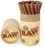 RAW Natural Wood Pokers | Pack, Push, and Roll | 4.5'' x .25'' Each Poking Stick | 50 Pack