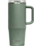 CamelBak Thrive Leak-Proof 32 oz Mug, Insulated Stainless Steel - for Travel, Coffee, Tea, hot Beverages - Spill Proof Cup-Holder Compatible, Moss