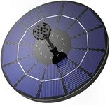 AISITIN 3.5W Solar Fountain Pump, Solar Water Pump Floating Fountain with 1200mAh Battery 6 Nozzles, Solar Fountains Water Feature for Bird Bath, Fish Tank, Pond or Garden Decoration